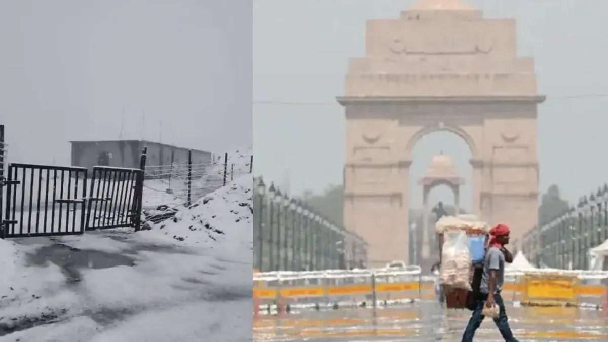 Rare May Snowfall Hits Kashmir as India Swelters Under Heatwave