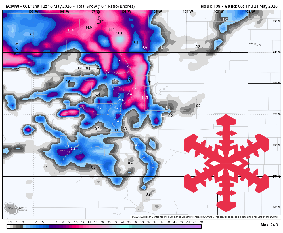 SnowBrains Forecast: Spring Storm Brings Up to a Foot for Colorado