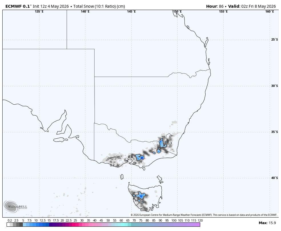 SnowBrains Forecast: 10-30 cm for the Australian Alps This Week - SnowBrains